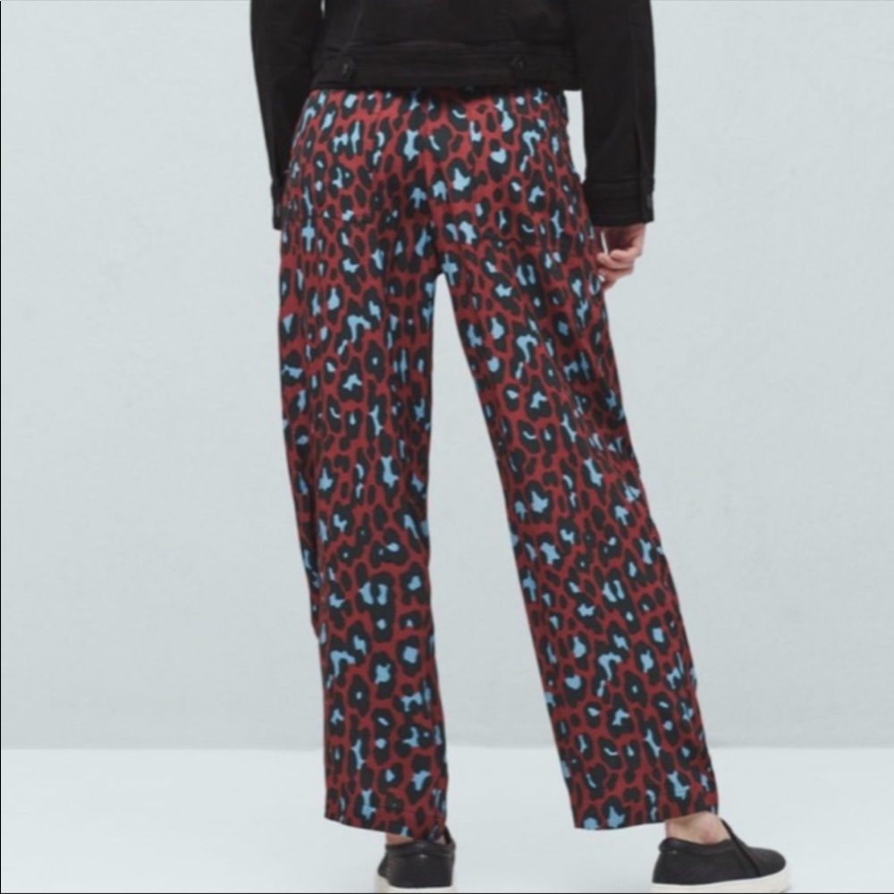 NWT Mango MNG leopard print trouser pants
